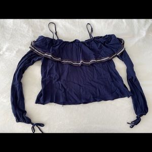 Caren Forbes Flowy Off-The-Shoulder Top